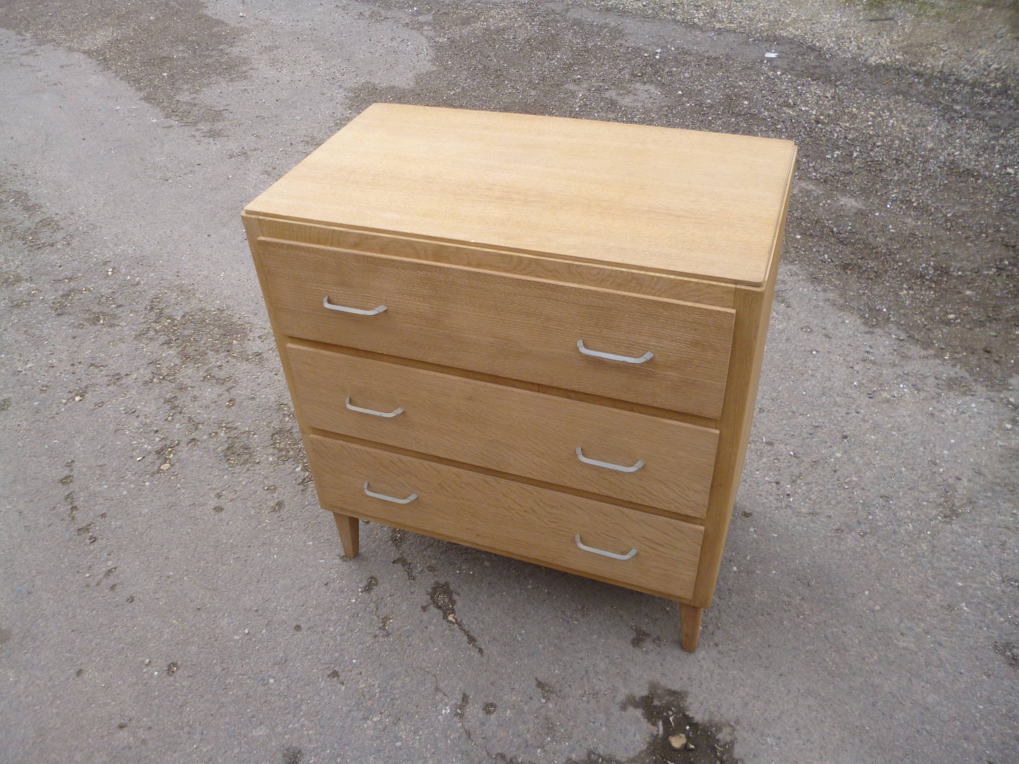 60 year oak chest of drawers