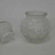 Mid-century Crystal Glass Can,1950's.