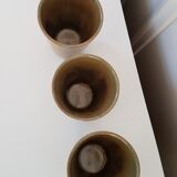 3 stoneware cups