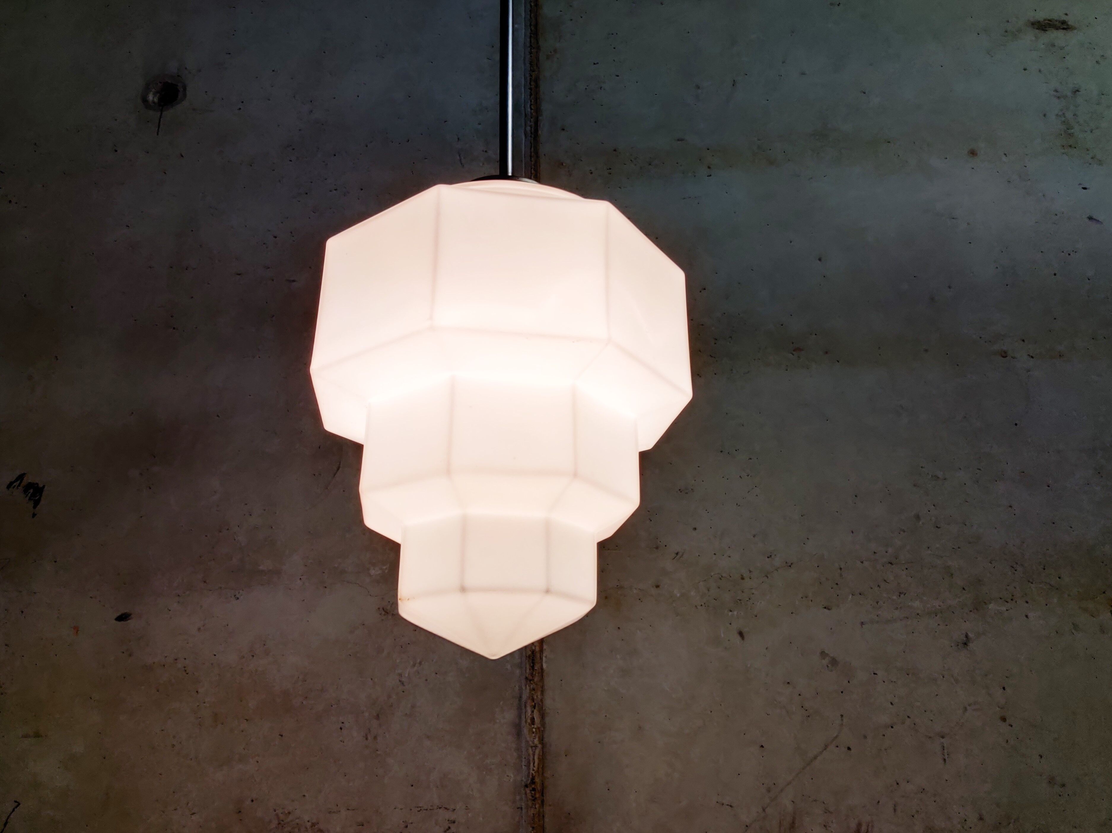 Art deco skyscraper pendant light 1930s