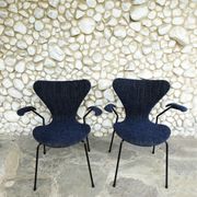 Pair armchairs 3270 butterfly series Arne Jacobsen for Fritz Hansen, vintage 1964