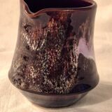 Vallauris milk jug, glazed ceramic, brown old rose A152-2