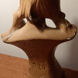 Buste en plâtre ancien 1900 Art nouveau signé Hochoch
