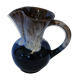 Blue, grey and brown flame stoneware jug