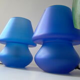 Vintage Habitat lamp in the shape of a blue mushroom