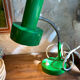 Lampe bureau verte 70's
