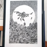" l'envol " Indian ink on paper