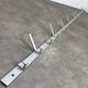 70s design aluminum wall coat rack, 21 hooks