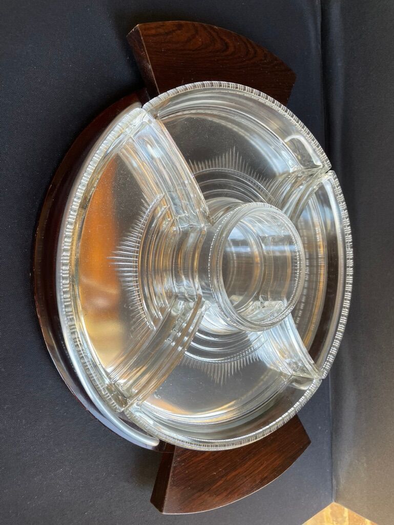 Plateau serviteur à hors d'oeuvres compartimenté (1)