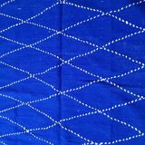 Blue Moroccan rug, handmade rug 150/250cm.