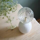 Ceramic lamp & striped glass