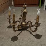5-branch bronze chandelier