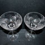 Lot de 2 coupes en cristal de saint-louis modèle odessa 6020 epoque 1900