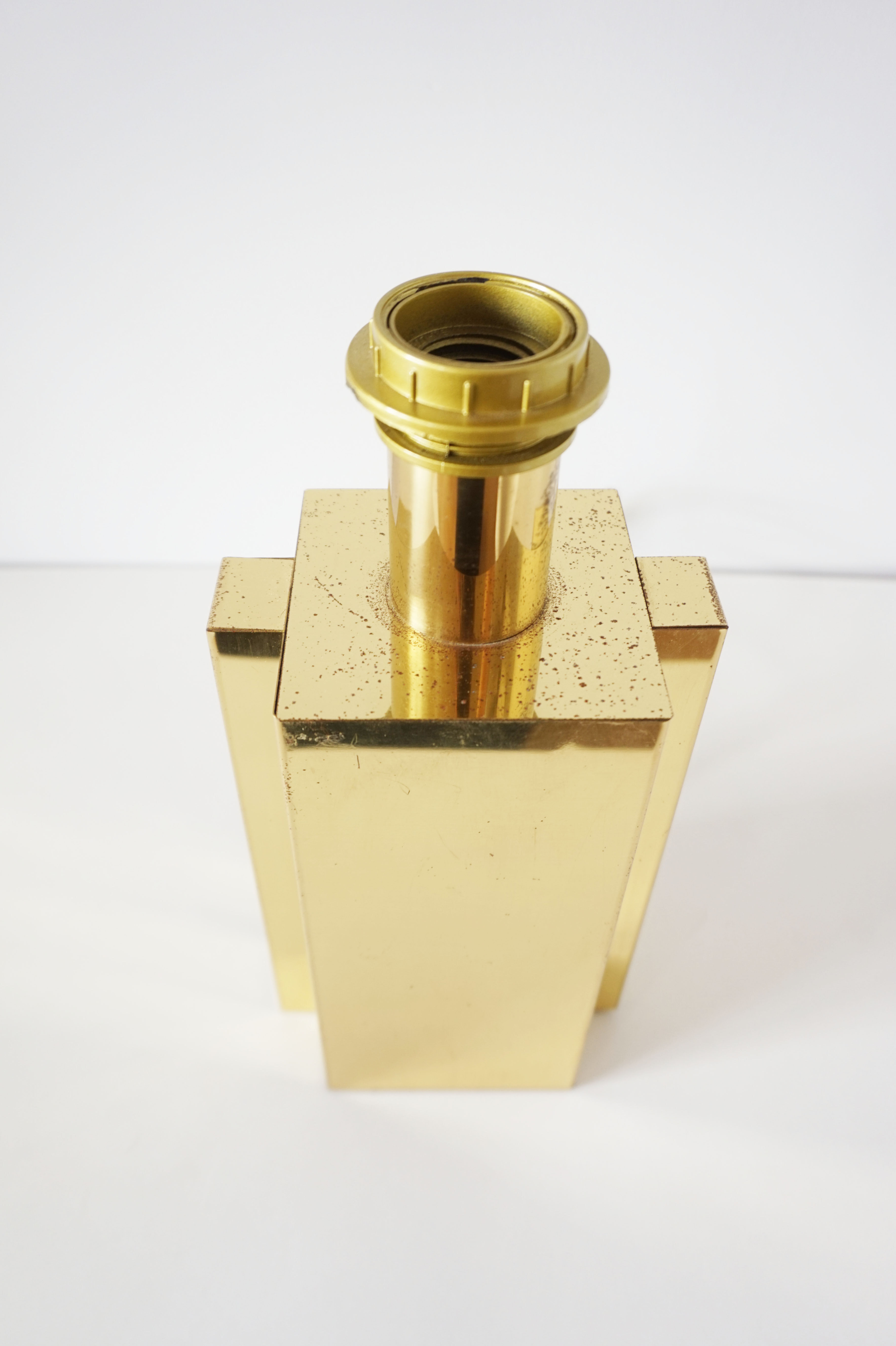 Vintage gold metal lamp foot