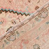 Pale Red & Teal Green Persian Heriz Rug, 288x382Cm