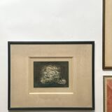 Oil painting & mixed techniques on framed canvas & signed by the artist.