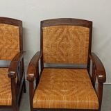 Pair of colonial style armchairs