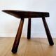 Table d'appoint ou banc en bois massif brut, style brutaliste, 1960