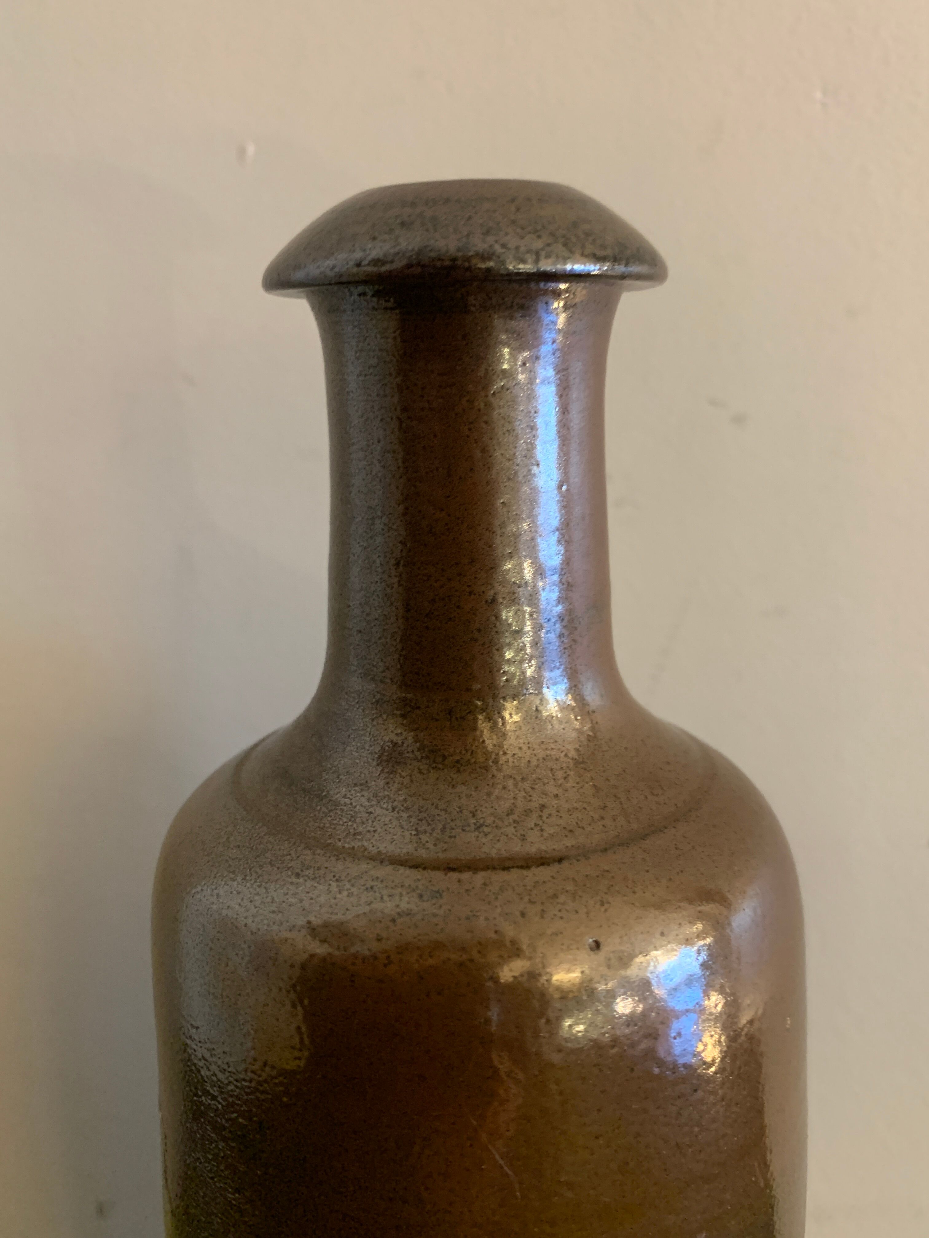 Pitcher signed and numbered, French ceramic