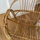 Vintage rattan bench