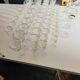 Crystal glassware set with decanter.