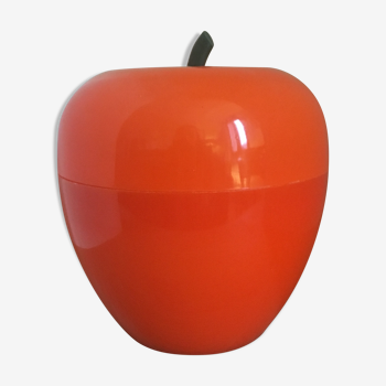 Orange apple ice bucket, 70 years