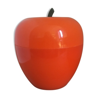 Orange apple ice bucket, 70 years