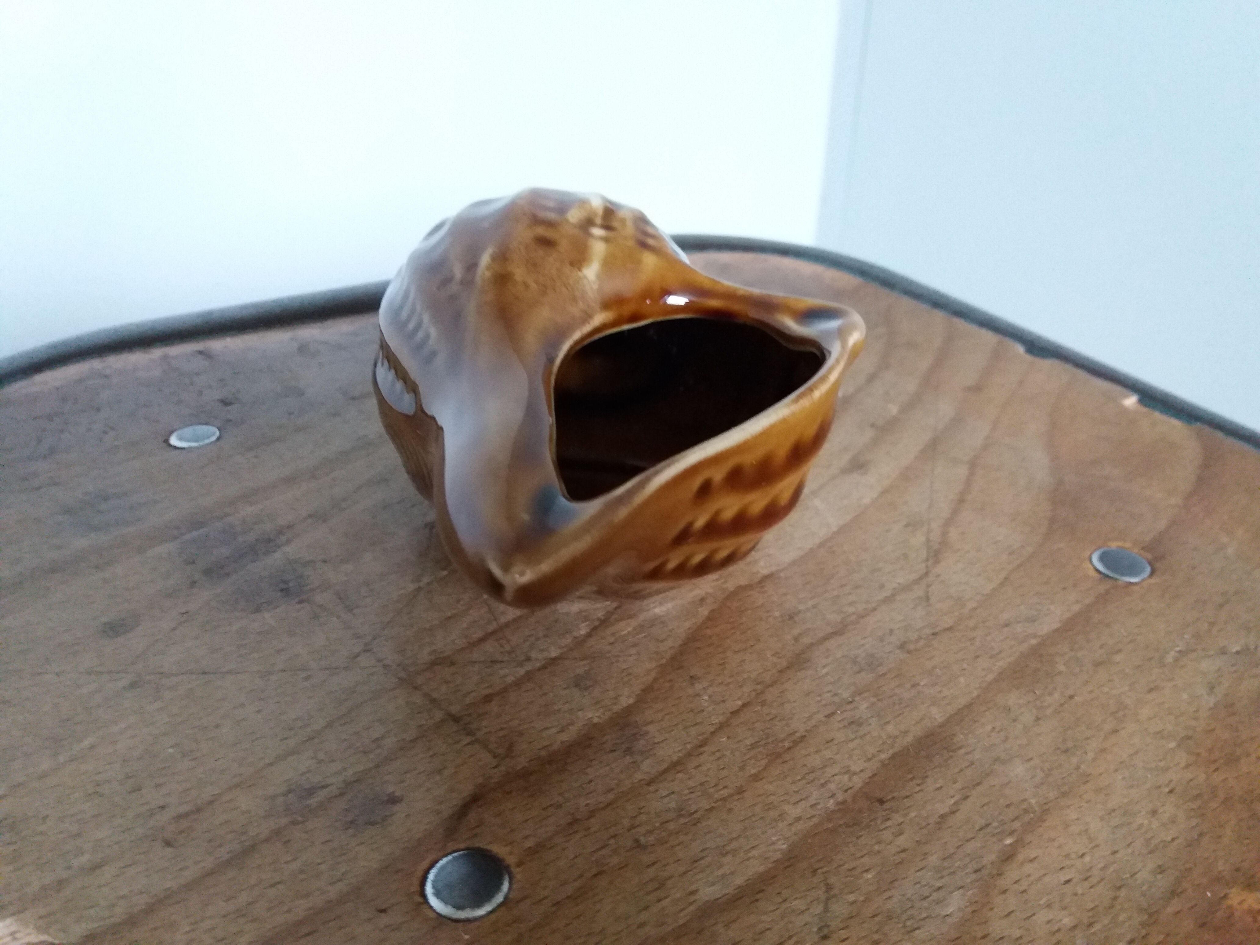 Ashtray shell signed numbered