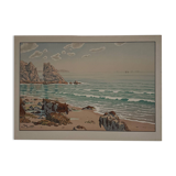 Lithograph by Henri Rivière The Aspects of Nature - The Sea