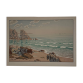 Lithograph by Henri Rivière The Aspects of Nature - The Sea