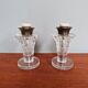 Pair of crystal lamps, Val Saint-Lambert (Belgium), 1930s