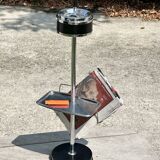 Cendrier sur Pied Vintage Années 70 - Tablette & Porte Revues/Journaux