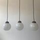 Lot 3 old rifled pendant lamps 1960