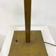 Lampe de table moderne du milieu du siècle marbre et laiton