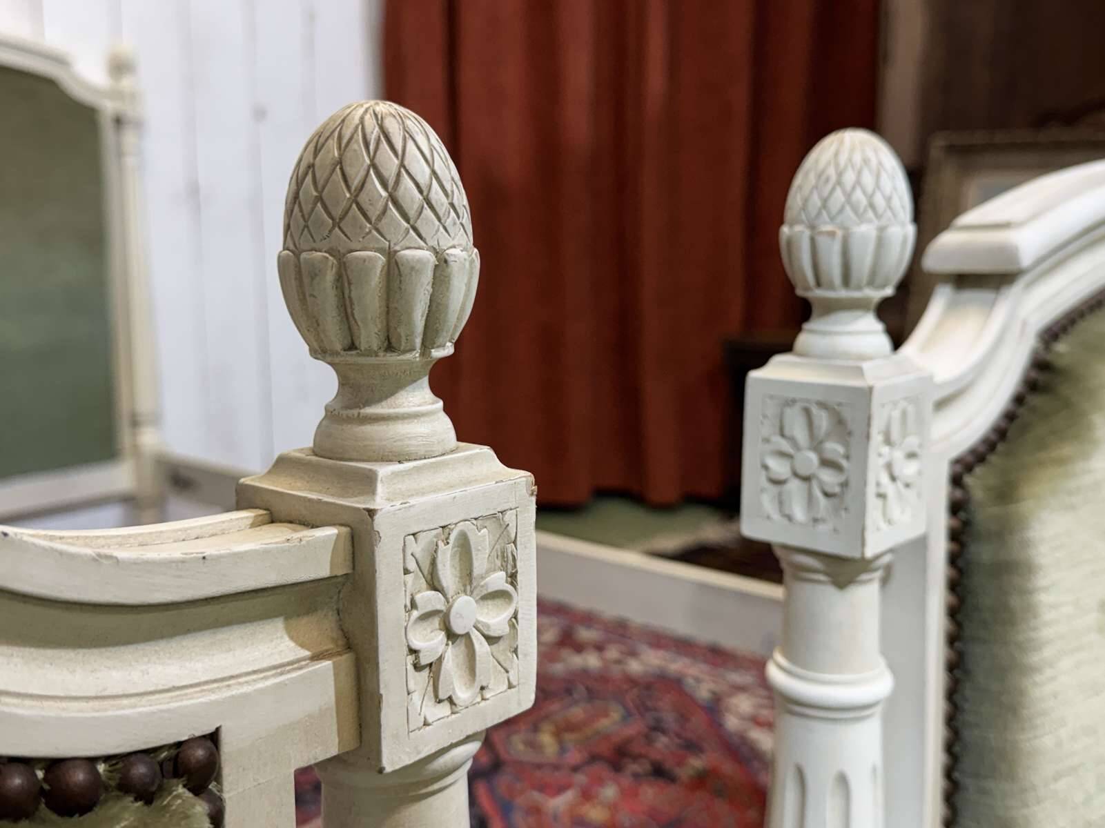 Pair of Louis XVI style beech beds