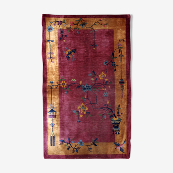 Former carpet chinese handmade  89x 150cm, 1920