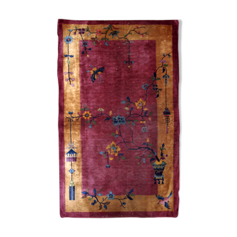 Former carpet chinese handmade  89x 150cm, 1920