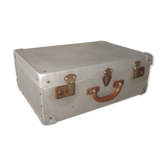 Vintage suitcase in aluminuim
