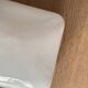 Square wall and ceiling light in white opaline glass, 1960-1970