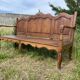 Rustic Bench Veranda Patio Vintage Garden Bench Living Room Oak 1980s