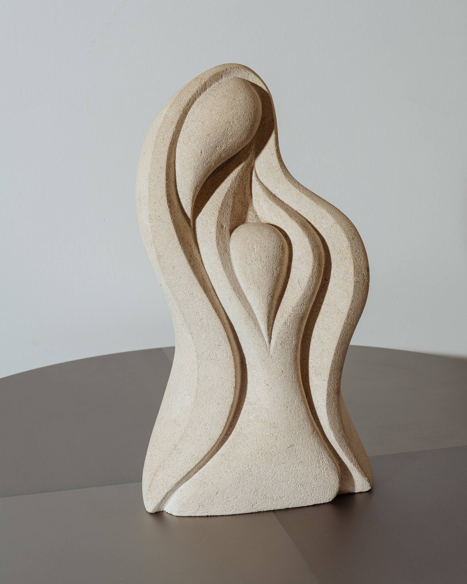 Travertine stone sculpture, Albert Tormos, 1980s