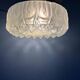 Vintage mid-century decorative ceiling light in thick glass.