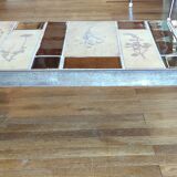 Coffee table herbarium décor Roger Capron Vallauris