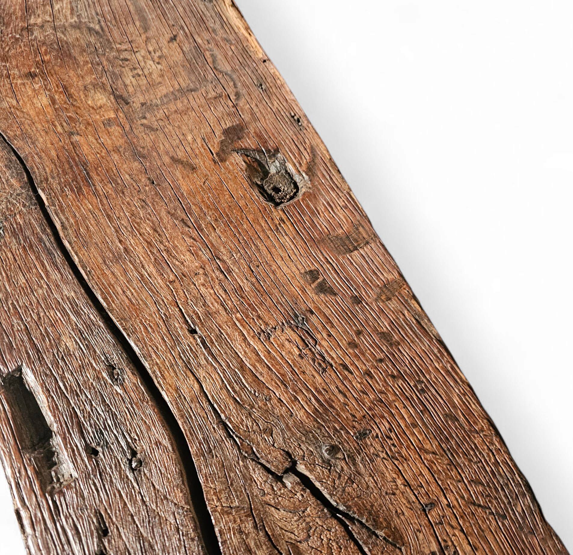 Brutalist /oak coffee / side table / 1960s /