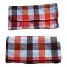 2 identical napkin rack or towel holder - retro orange and brown tiles 70'