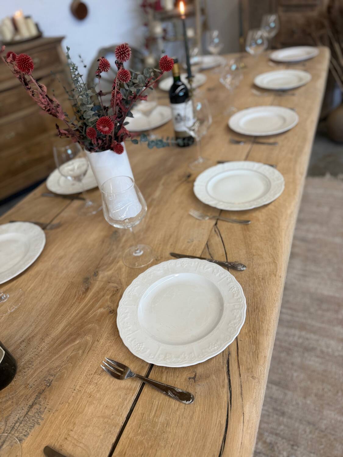 Very large renovated farmhouse table