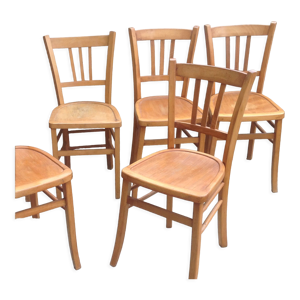 Lot de 4 chaises bistrot - luterma