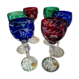 Double color crystal glasses the grand dukes