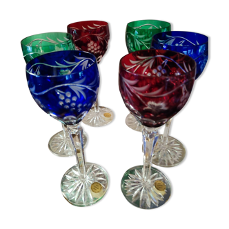 Double color crystal glasses the grand dukes