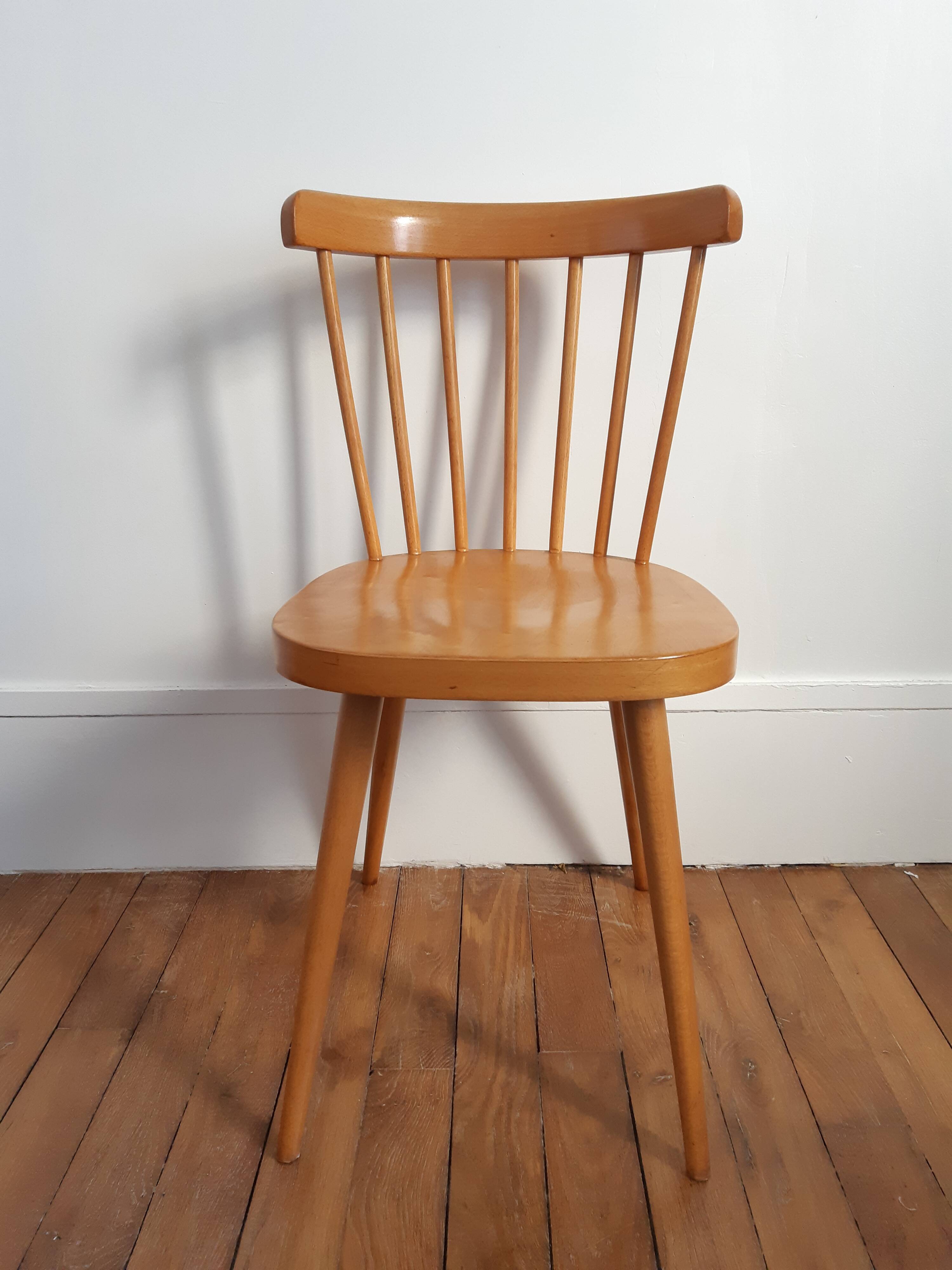 Vintage wood bistro chair